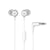 Bose QuietComfort Wireless Over-Ear Active Noise Canceling Headphones (White Smoke) with JBL C50HI In-Ear Headphones White